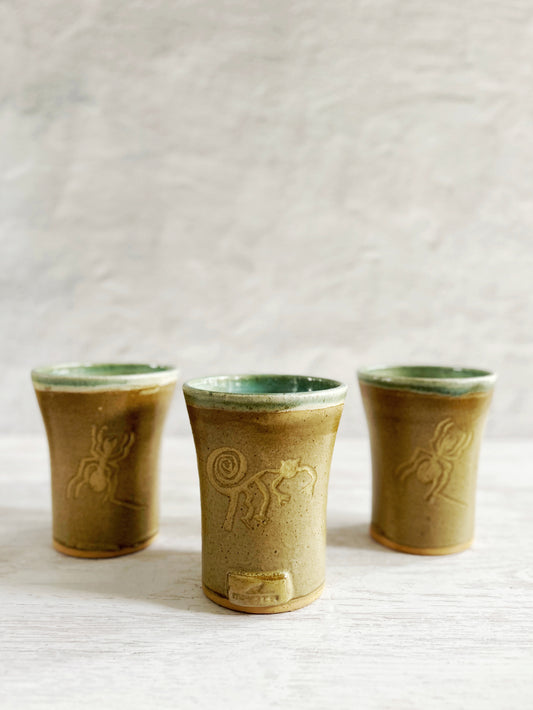 vasos Artesanales de cerámica Peruanos hechos a mano