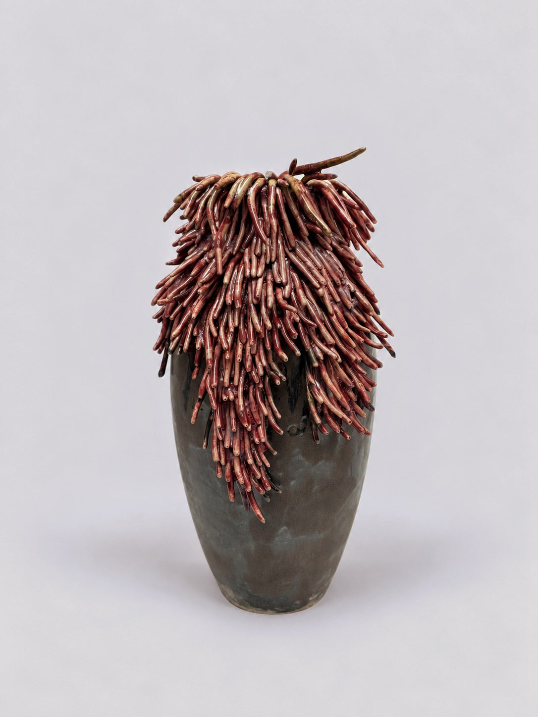 Jarrón escultórico Coral