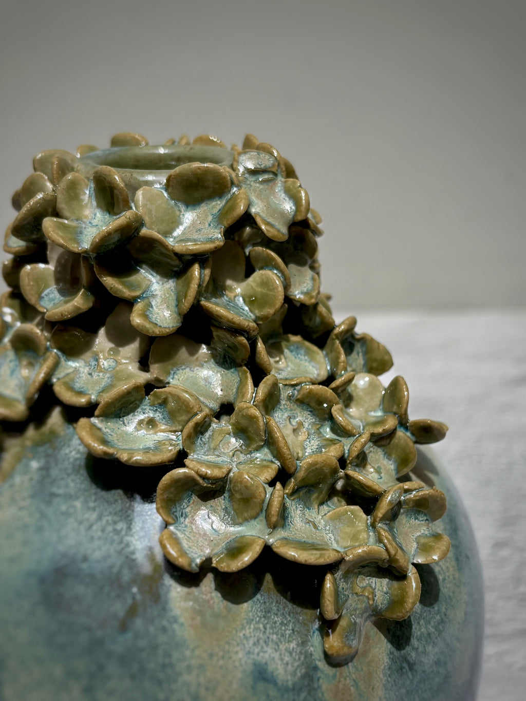 Bud Vase Hortensias Verde