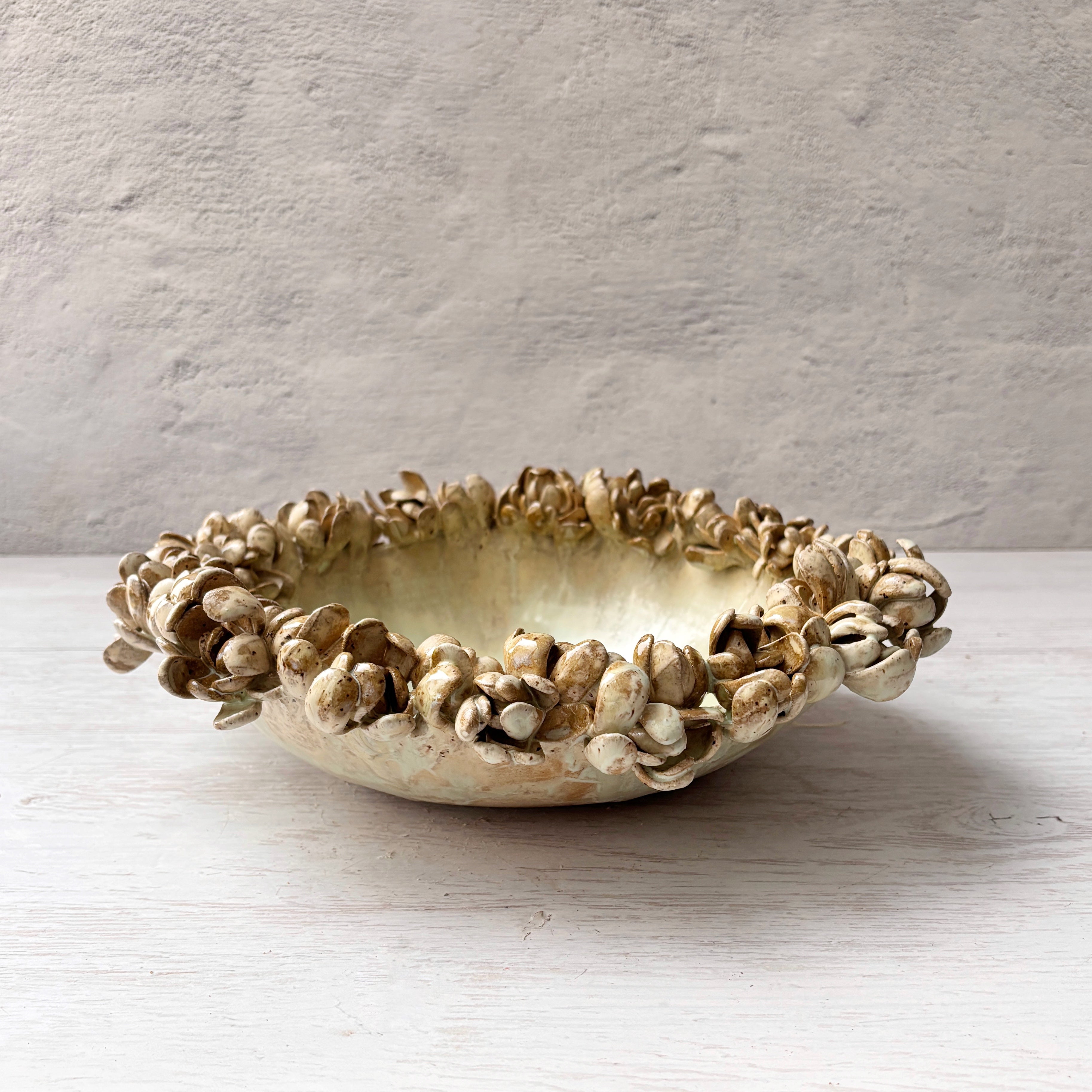 Bowl orgánico Peonias - en verdes