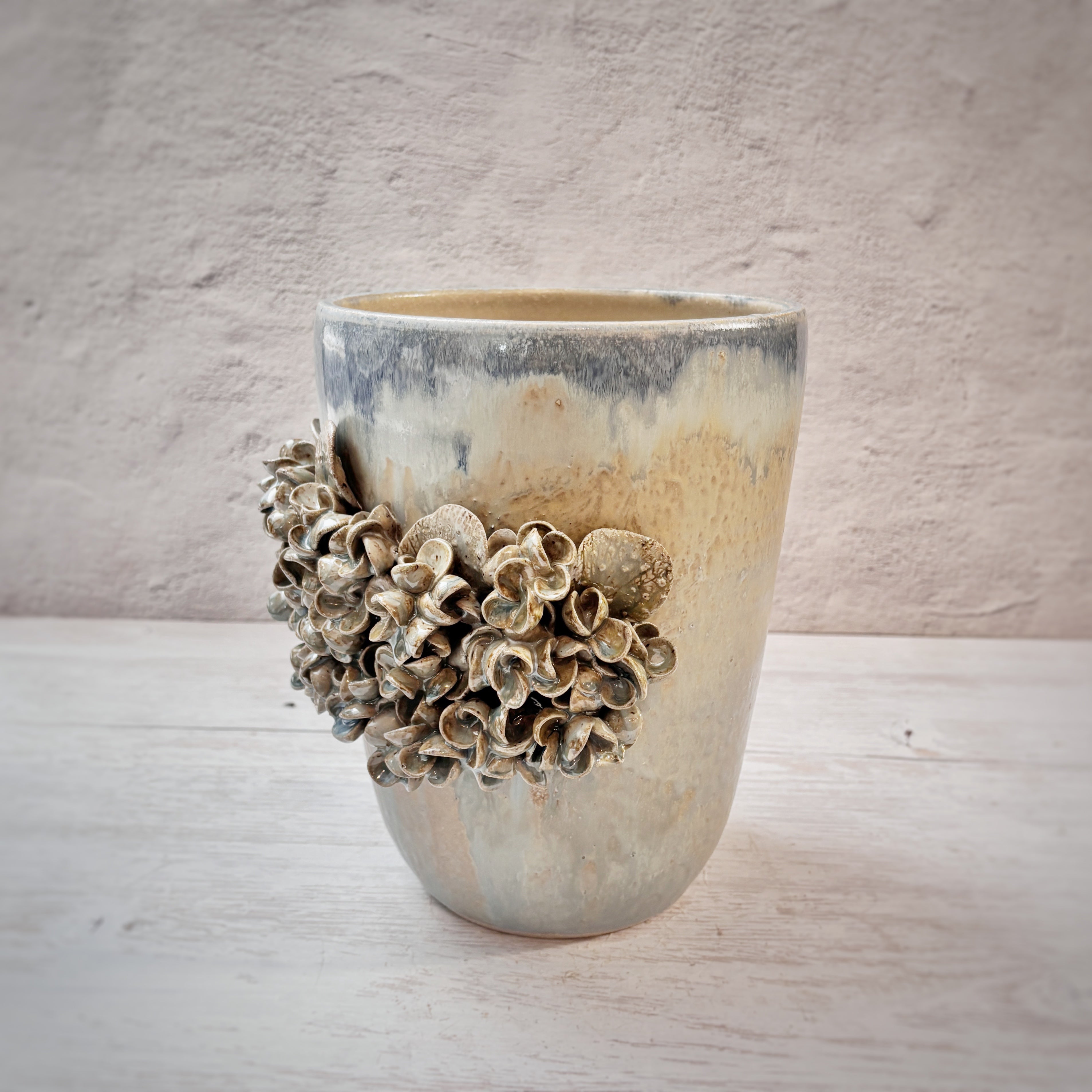 Jarrón de cerámica Tarma -M- azules