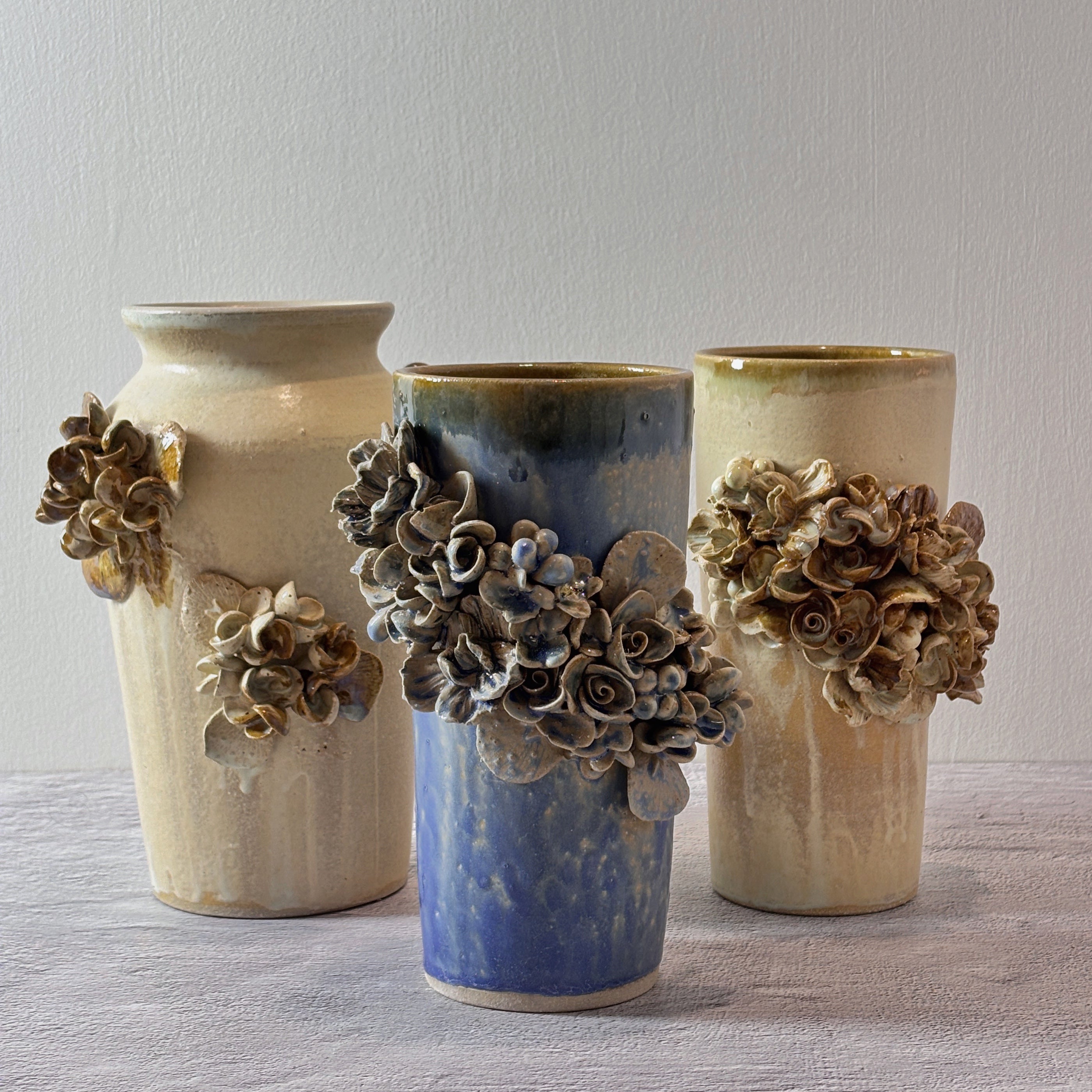 Jarrón / Florero delgado verde Arena