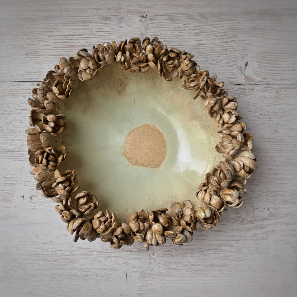 Bowl orgánico Peonias - en verdes