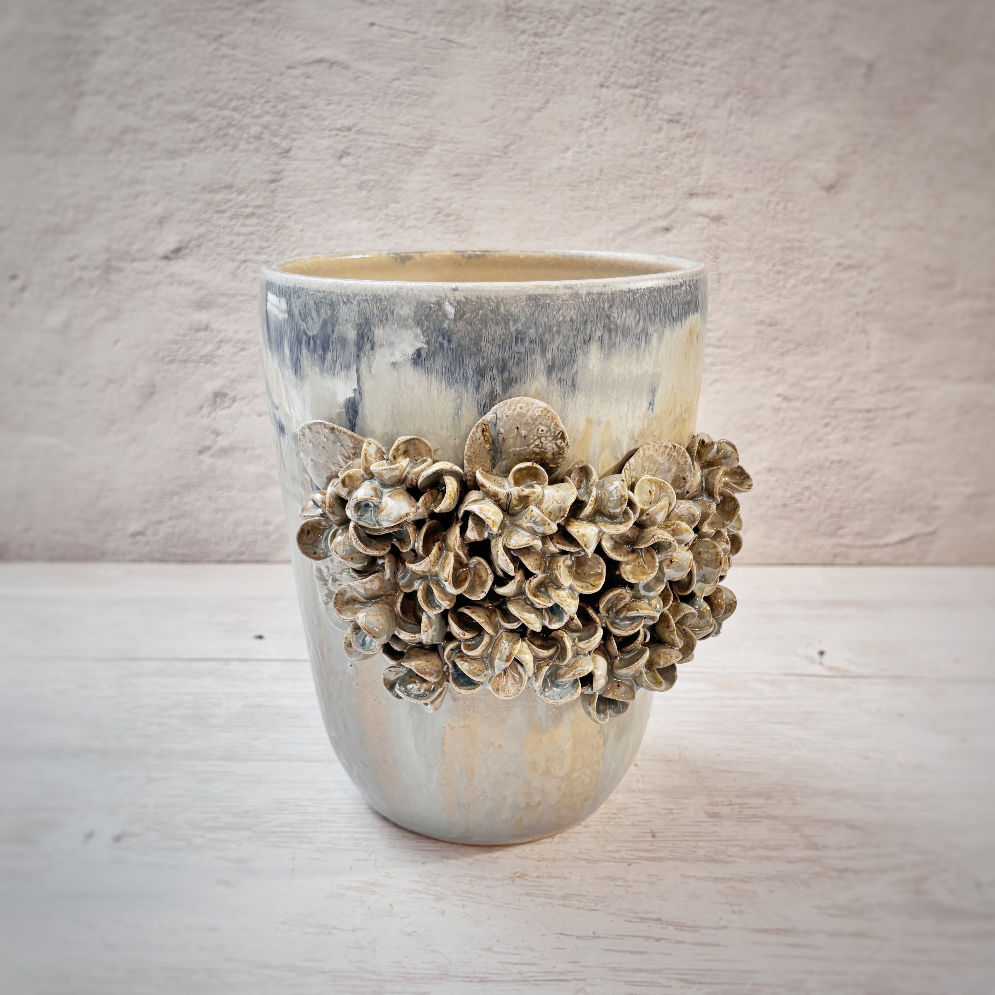 Jarrón de cerámica Tarma -M- azules