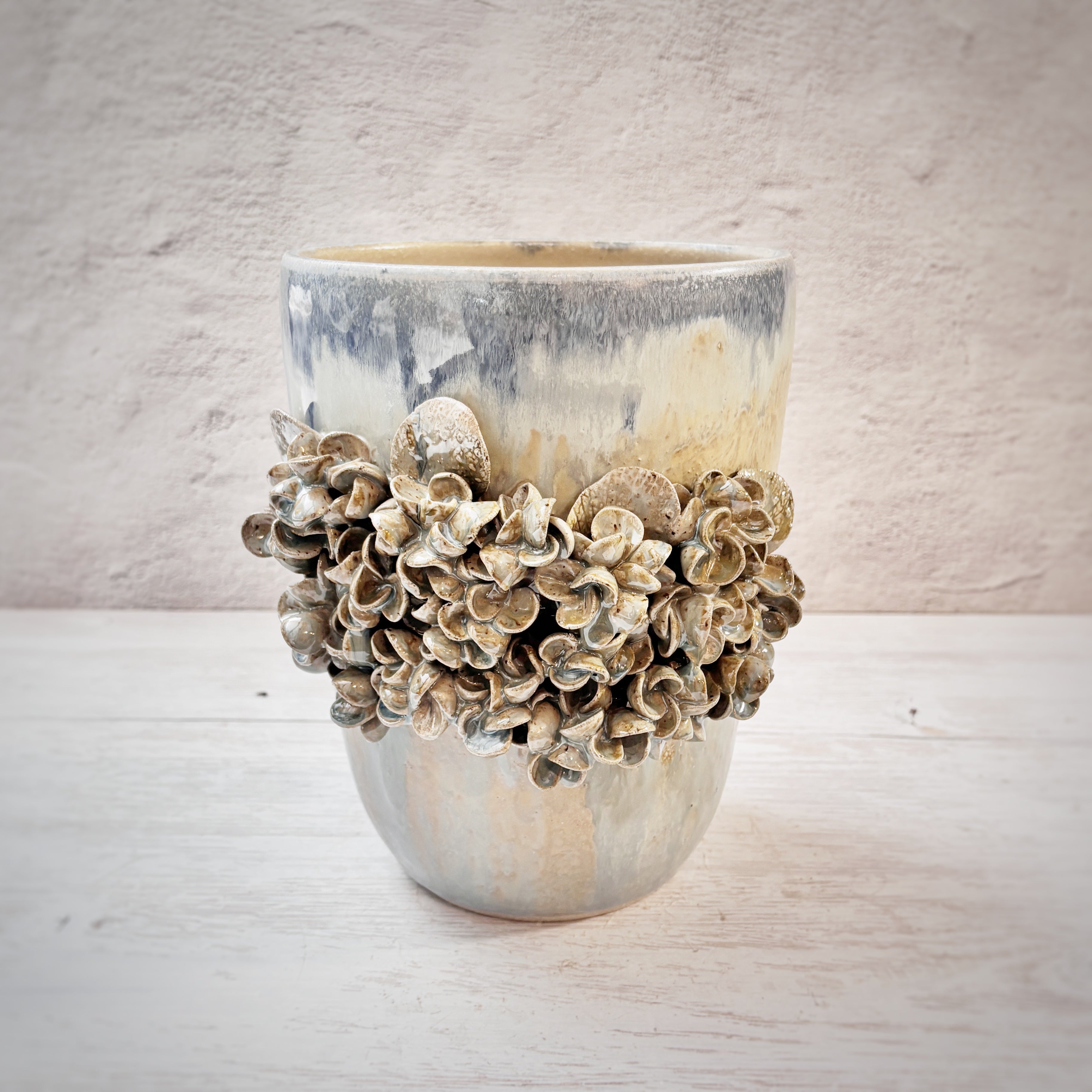 Jarrón de cerámica Tarma -M- azules