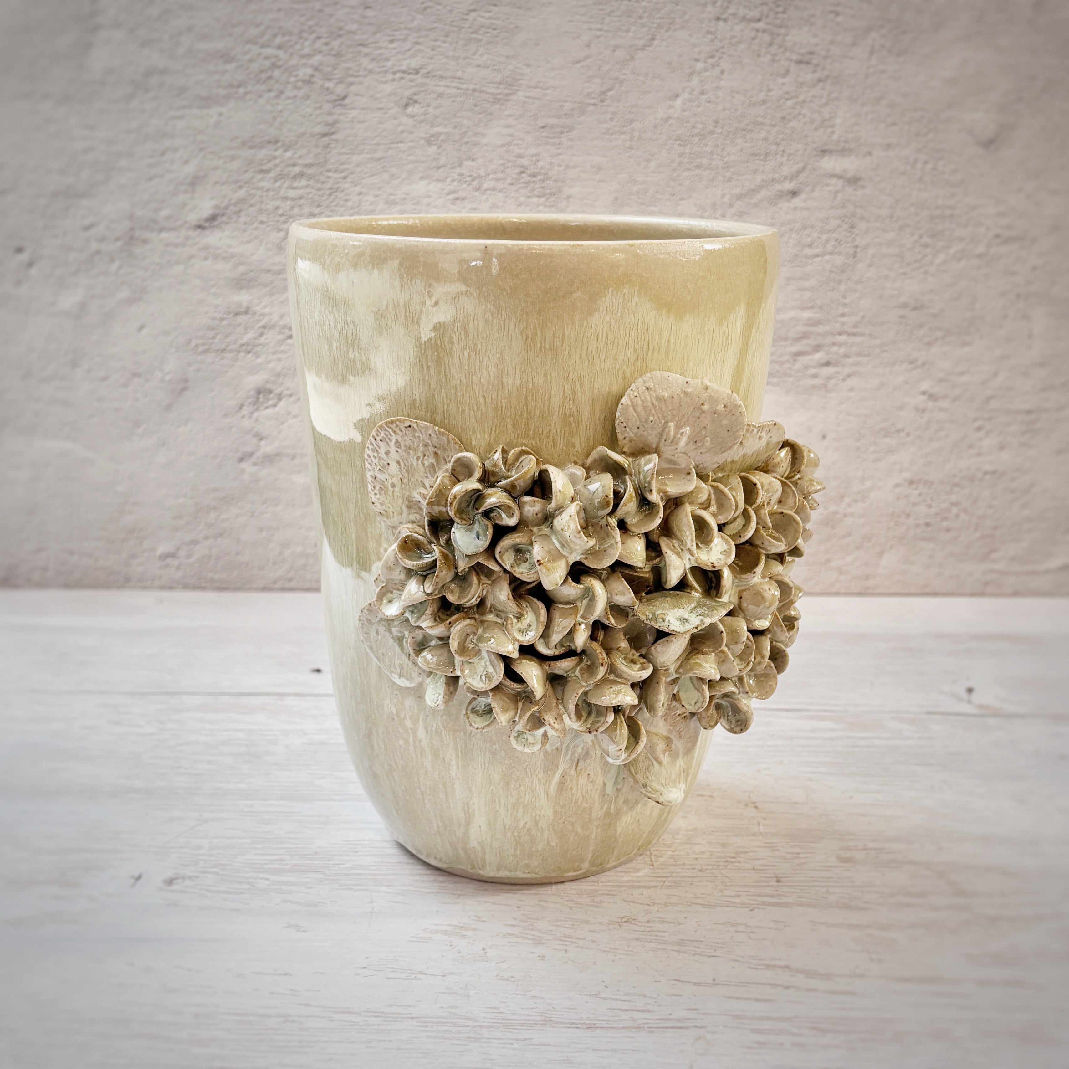 Jarrón de cerámica Tarma -M- verde agua