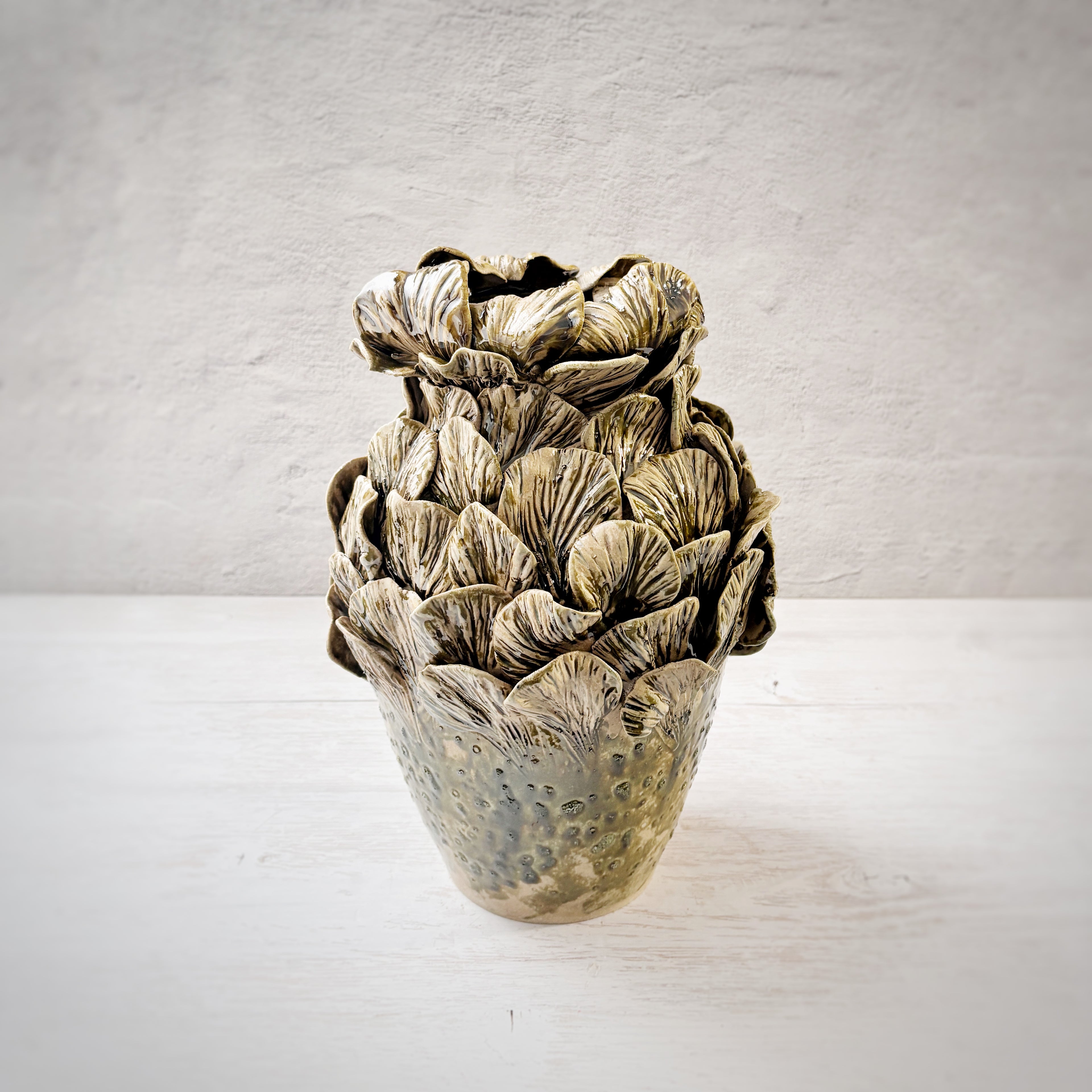 Jarrón escultórico - Cerámica hecha a mano