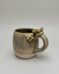 Taza de Cerámica - Asa Decorada suculentas cobre.