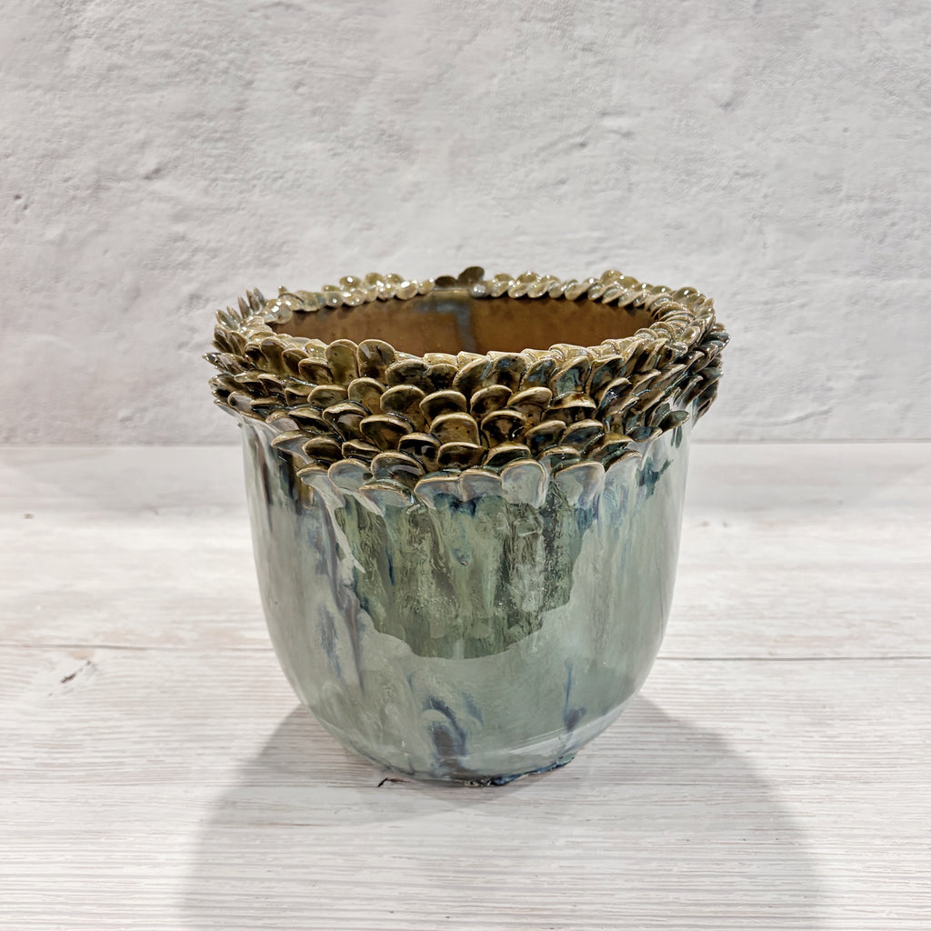 Vasija Macetero escamas