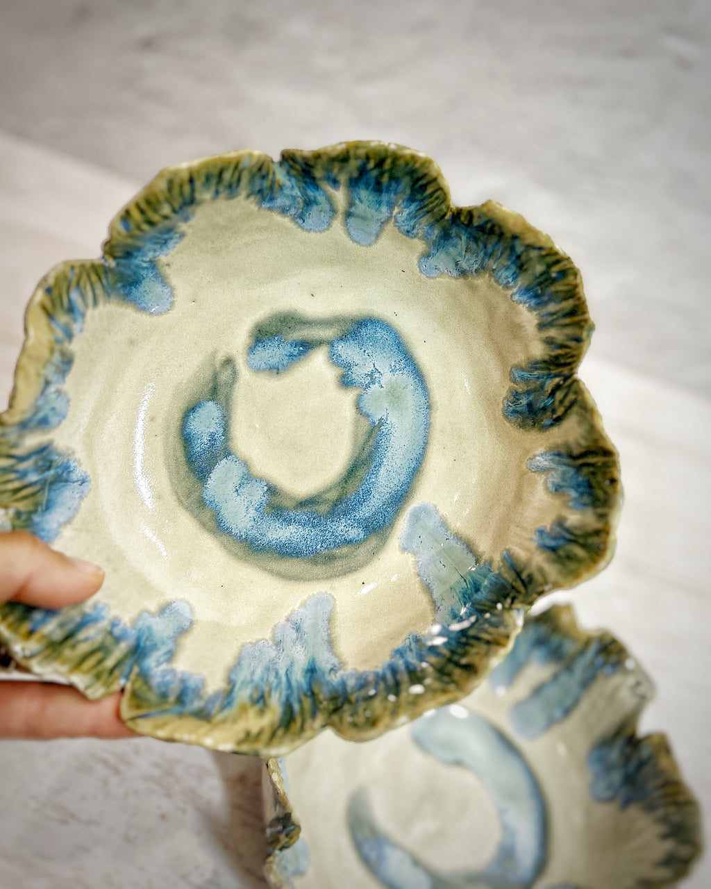 Plato en forma de flor