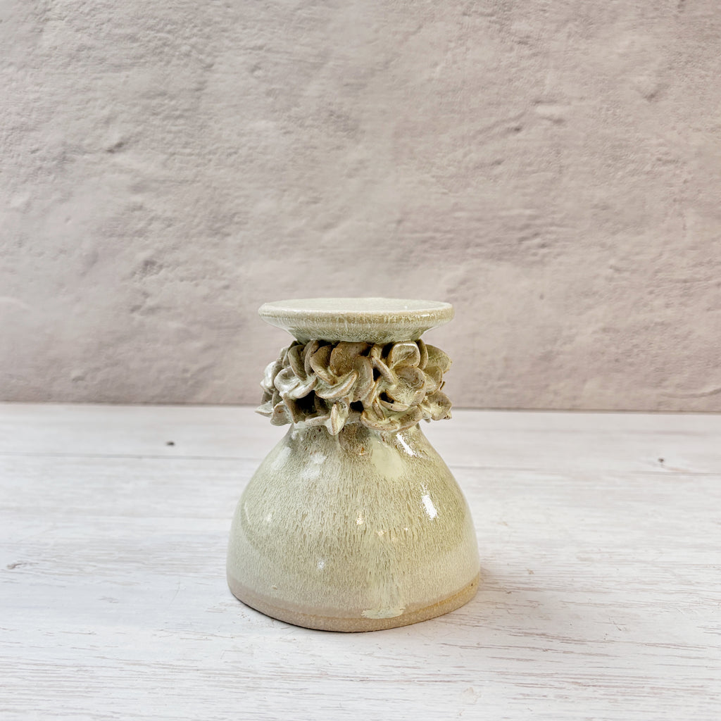 Candelabro verde agua - hortensia-M