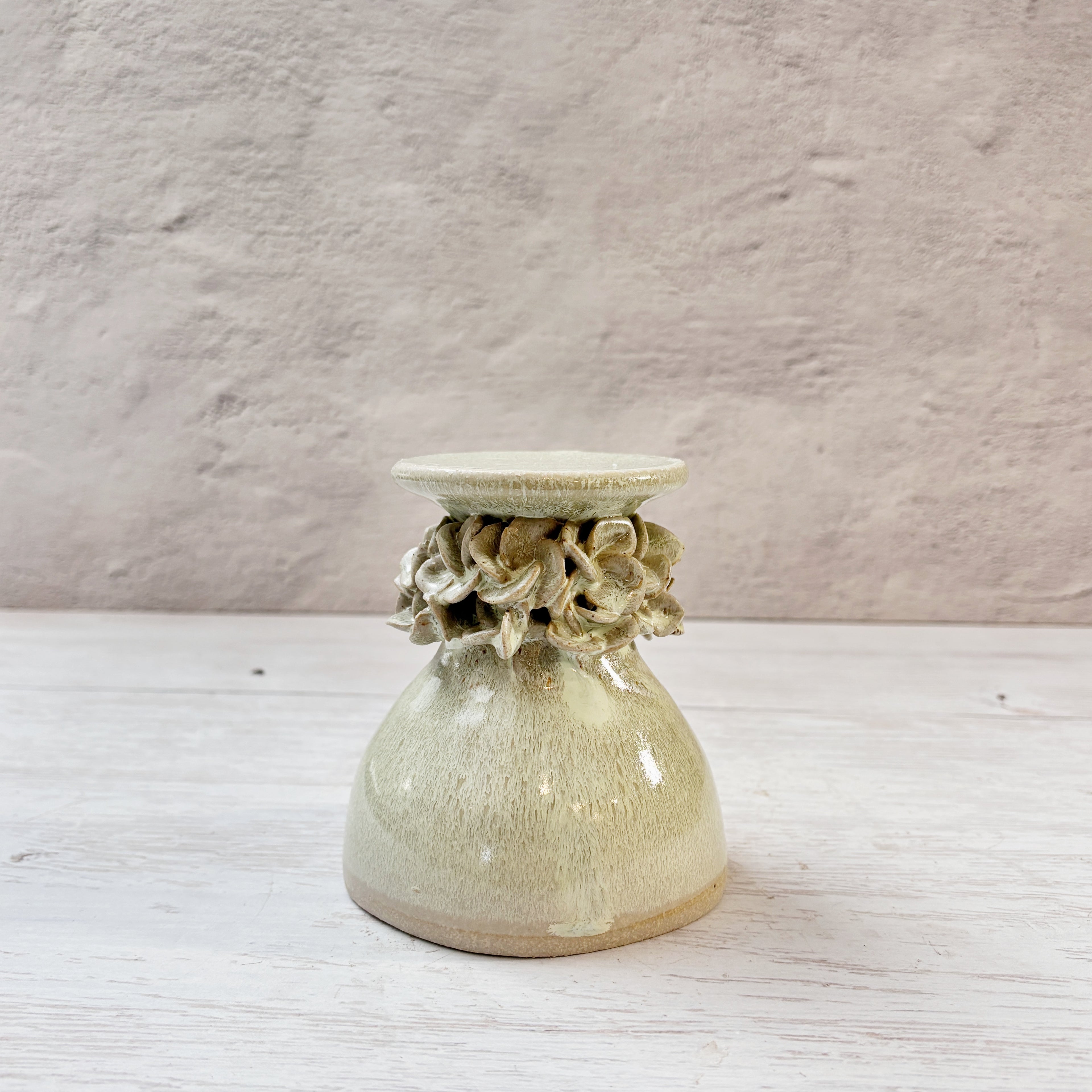 Candelabro verde agua - hortensia-M