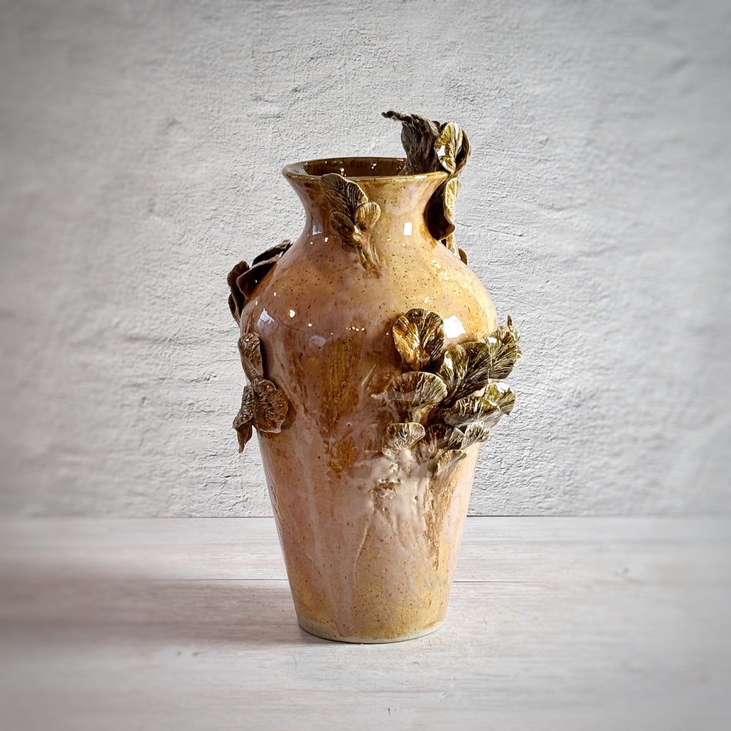 Jarrón Alto de hojas