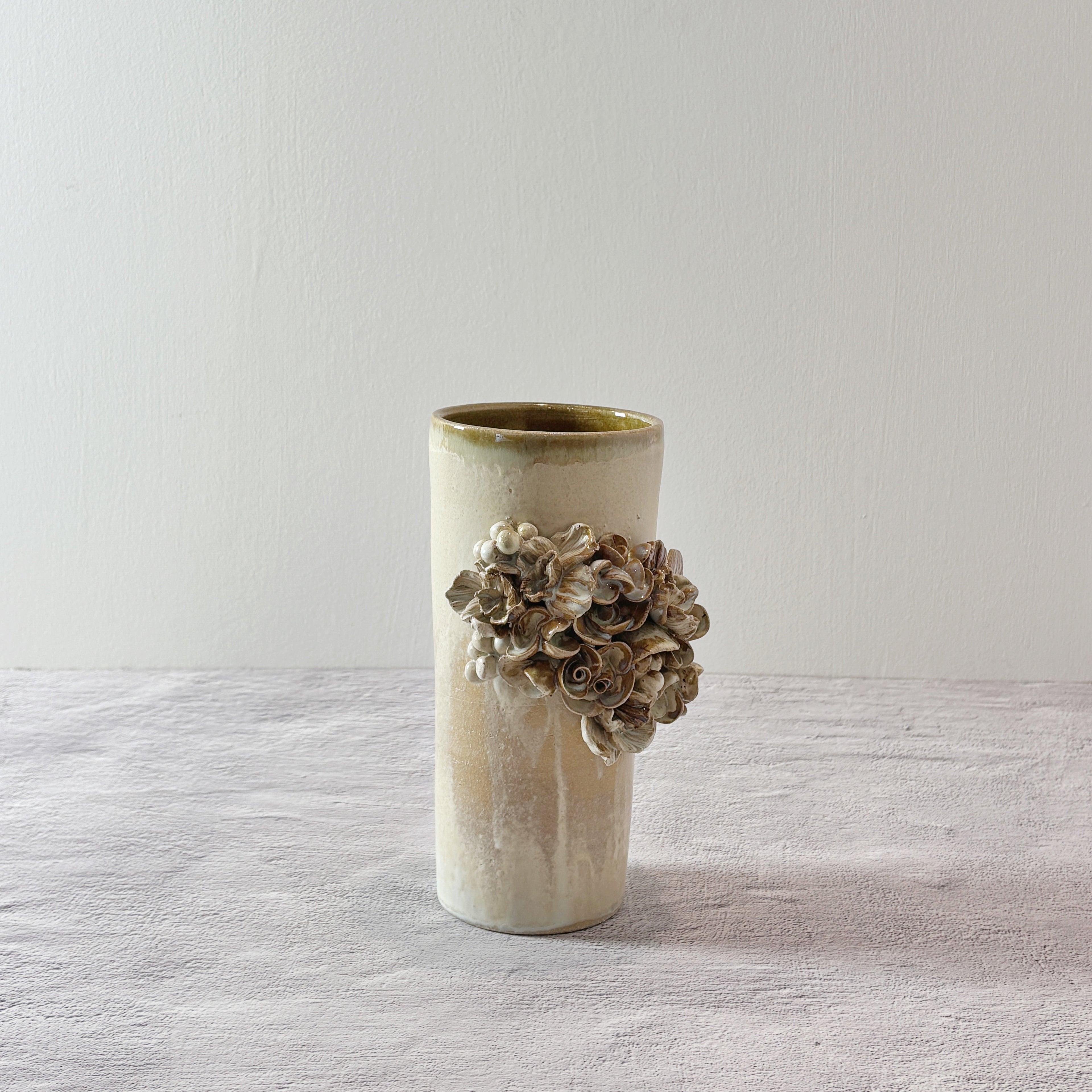 Jarrón / Florero delgado verde Arena