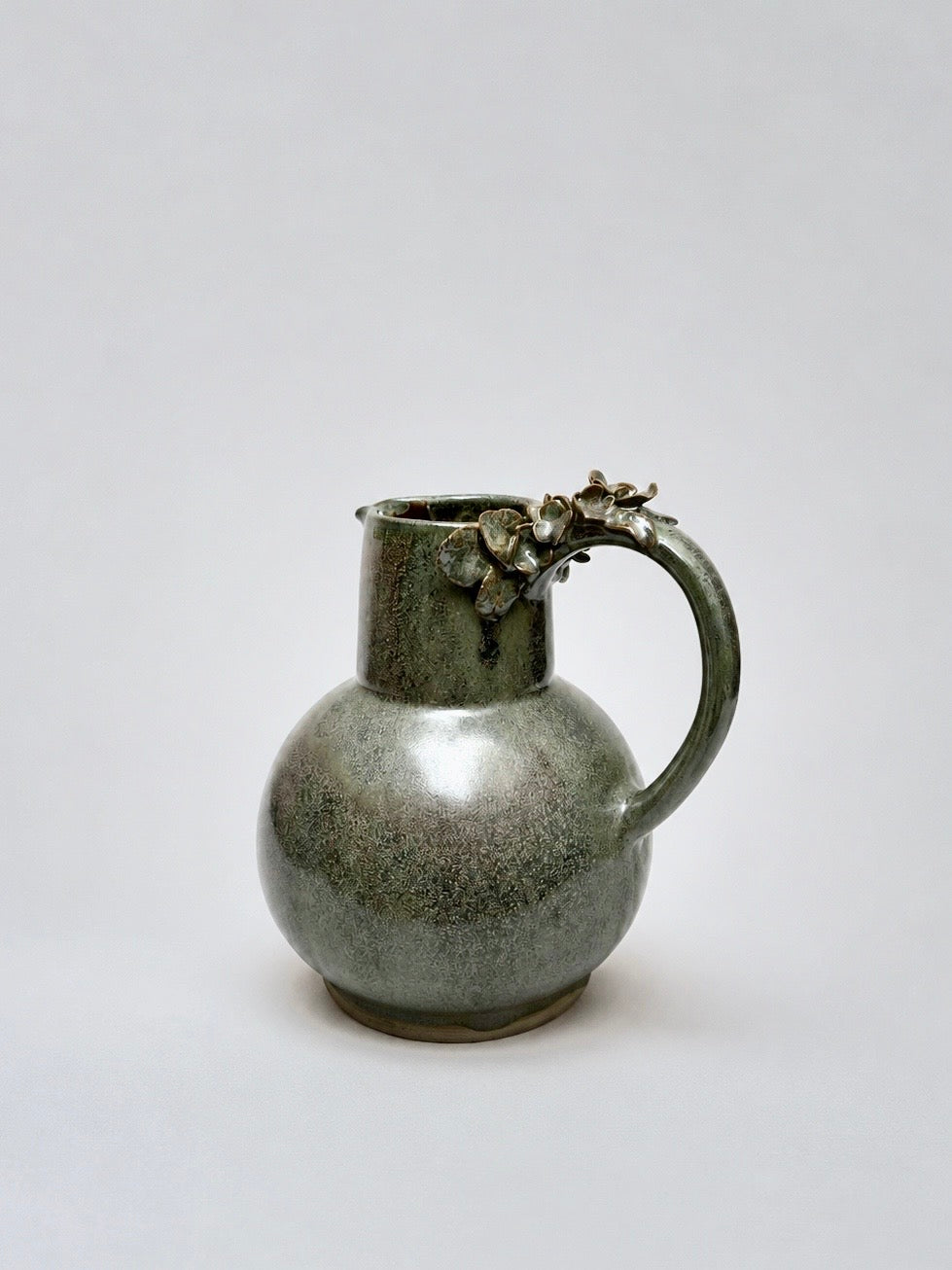 Jarra de ceramica 1.5 lts Hojas - verde