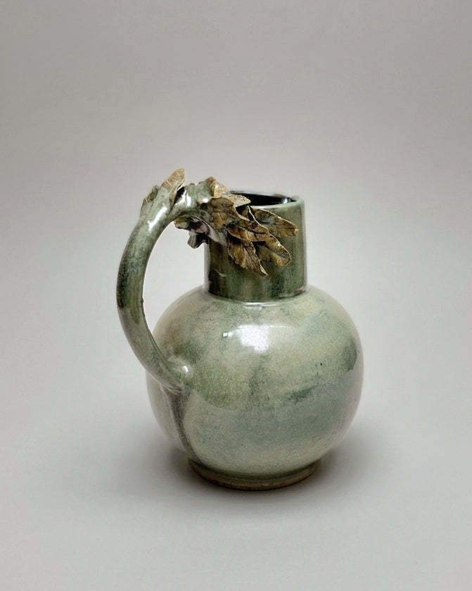 Jarra de ceramica 1.5 lts Hojas - verde