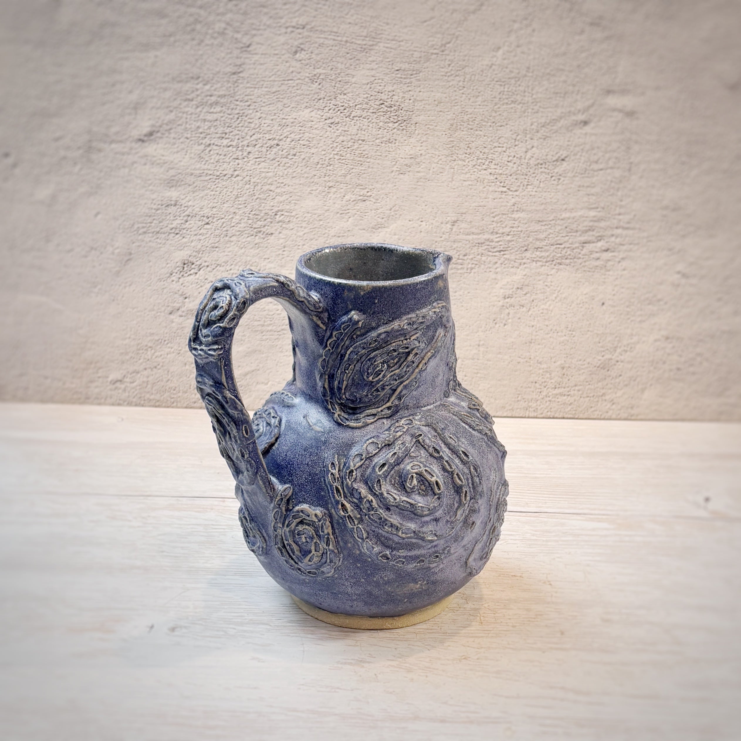 Jarra de ceramica 1.5 lts - azul