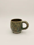 Taza botánica verde cobre